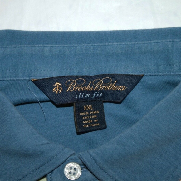 Brooks Brothers Mens Slim Fit Short Sleeve Polo Fl - Picture 2 of 5